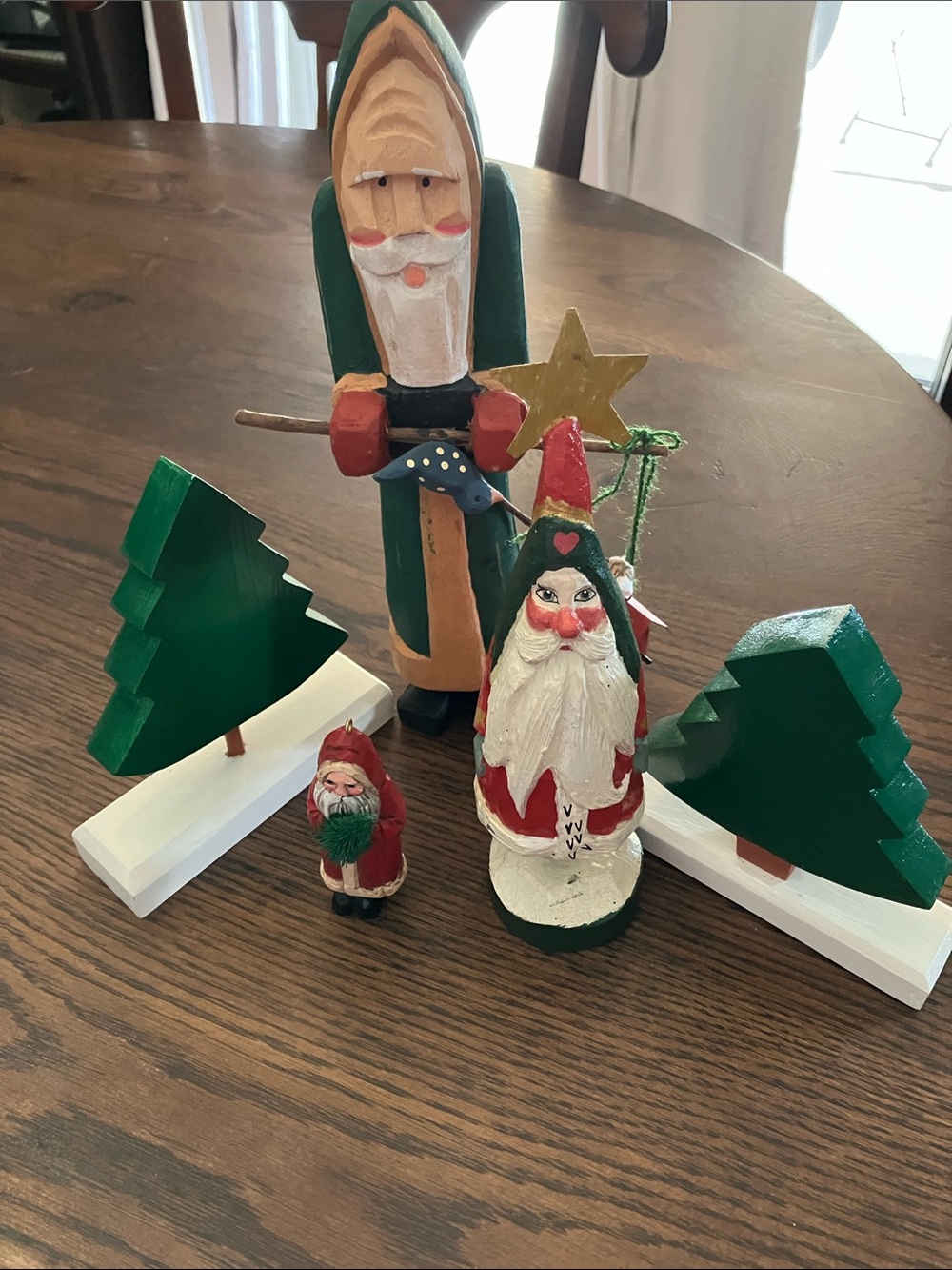 Folk Art Santa/Father Christmas Set
